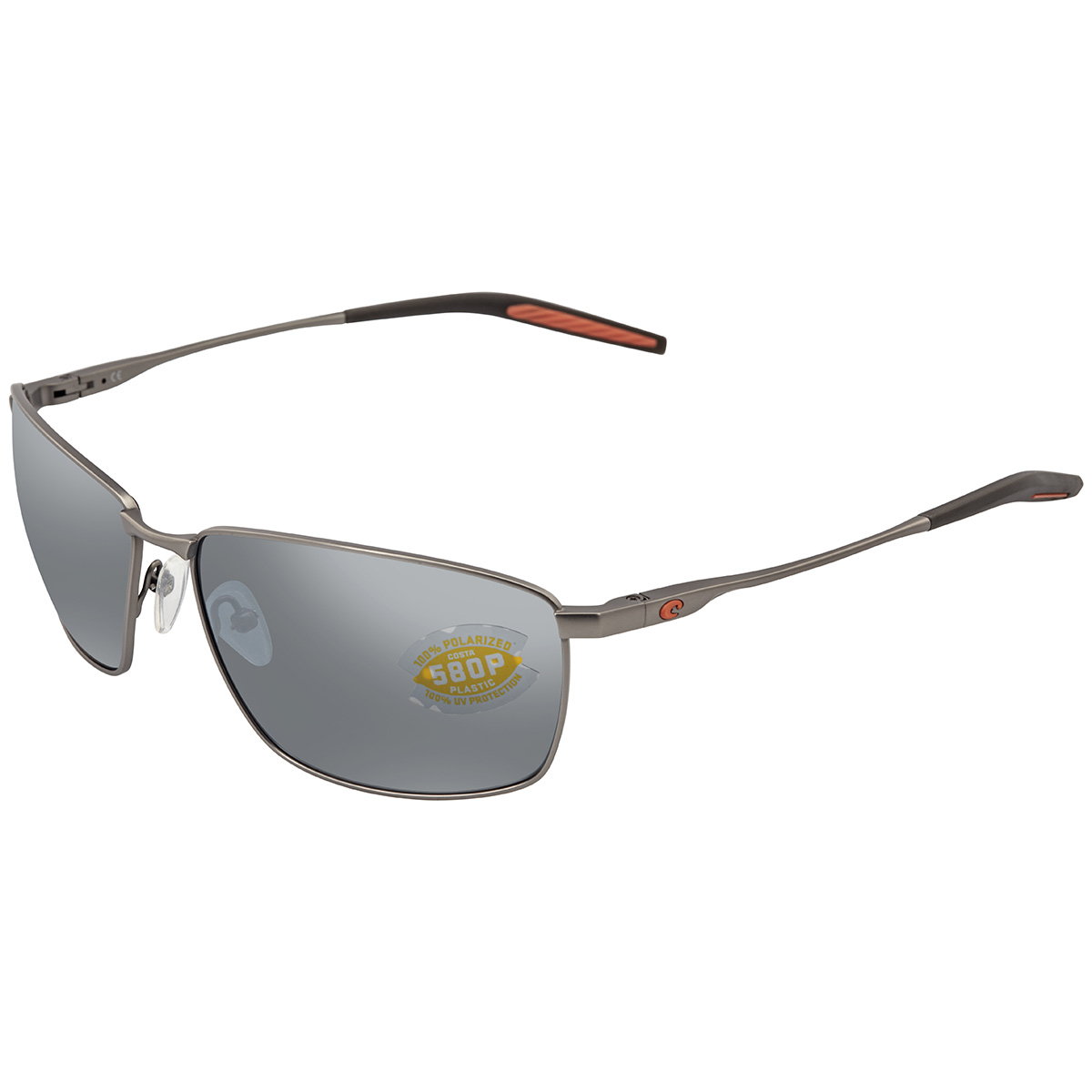 costa del mar turret grey silver mirror polarized polycarbonate titanium men's sunglasses trt 228 osgp 63 costa del mar turret grey silver mirror polarized polycarbonate titanium men's sunglasses trt 228 osgp 63