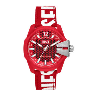 diesel baby chief red dial men's watch dz4619