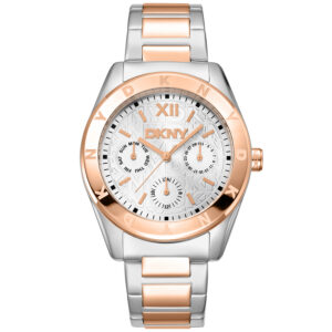 dkny fashion silver tone dial ladies watch dk1l015m0065