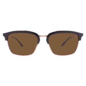 emporio armani brown square men's sunglasses ea4228 320173 55