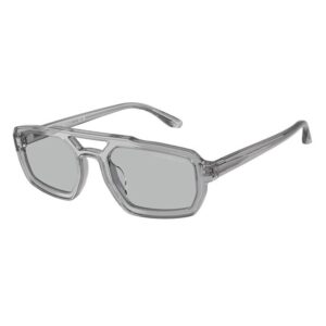 emporio armani light grey irregular men's sunglasses ea4240u 620287 53
