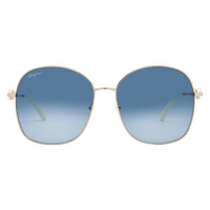ferragamo blue gradient butterfly ladies sunglasses sf297s 743 59