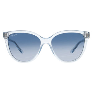 ferragamo blue gradient cat eye ladies sunglasses sf1056s 456 57