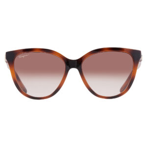 ferragamo brown gradient cat eye ladies sunglasses sf1056s 240 57