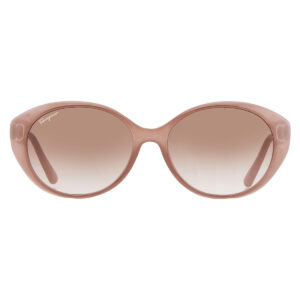ferragamo brown gradient oval ladies sunglasses sf1074slb 716 57