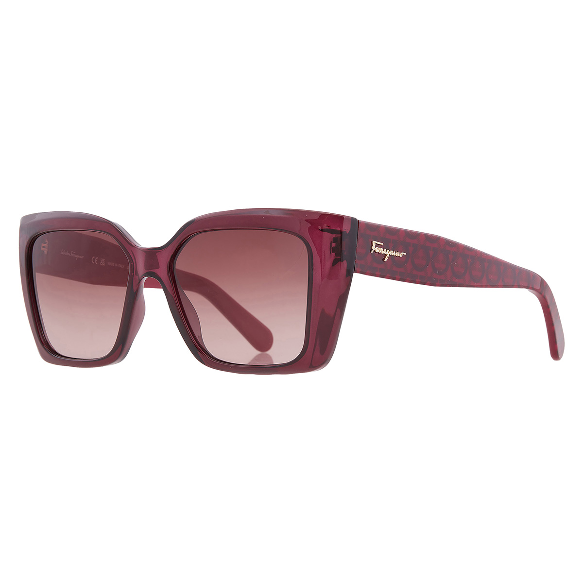 ferragamo brown gradient rectangular ladies sunglasses sf1042s 525 55 ferragamo brown gradient rectangular ladies sunglasses sf1042s 525 55