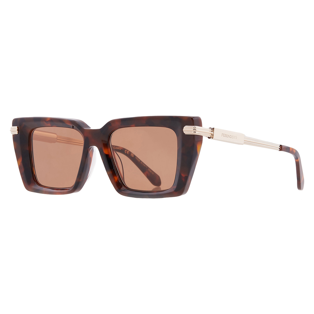 ferragamo brown rectangular ladies sunglasses sf2089s 240 52 ferragamo brown rectangular ladies sunglasses sf2089s 240 52