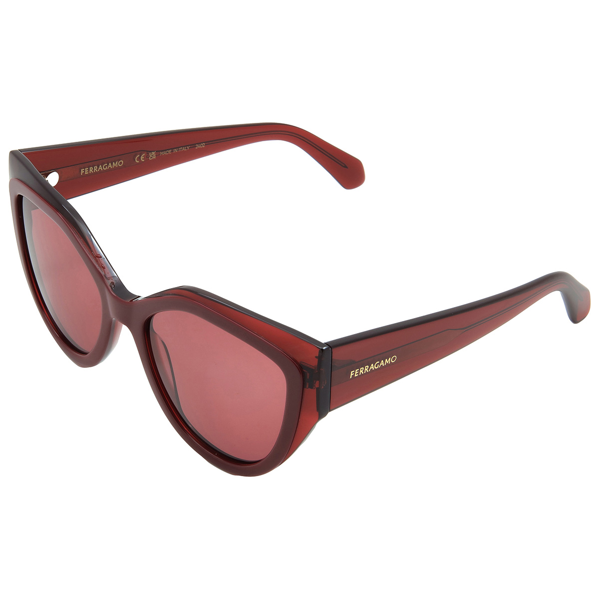 ferragamo burgundy cat eye ladies sunglasses sf2004s 618 53 ferragamo burgundy cat eye ladies sunglasses sf2004s 618 53