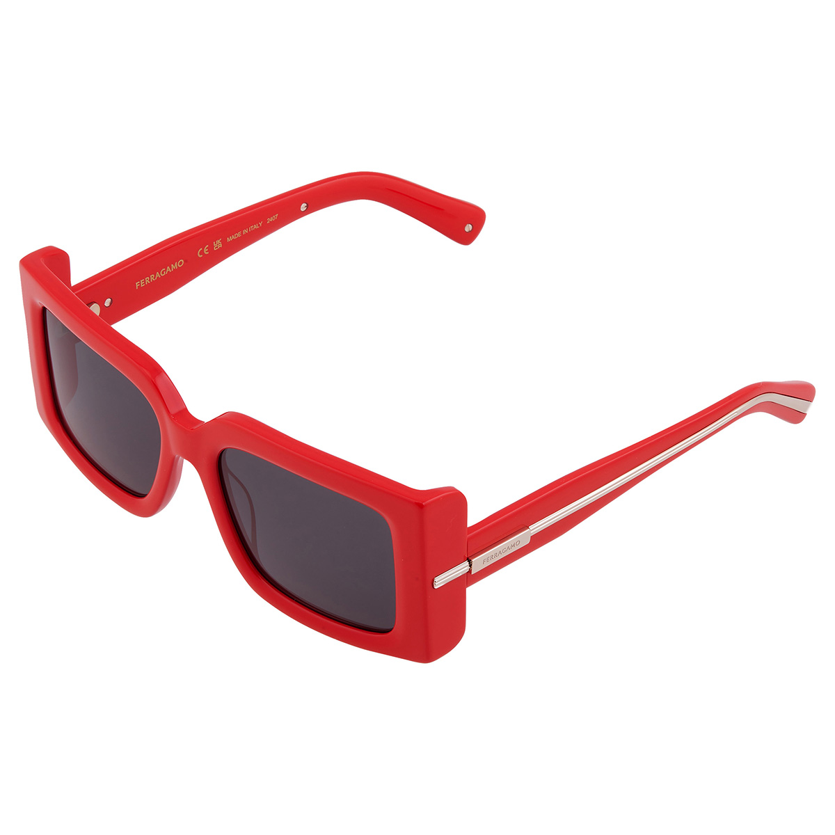ferragamo grey square ladies sunglasses sf2032s 600 55 ferragamo grey square ladies sunglasses sf2032s 600 55
