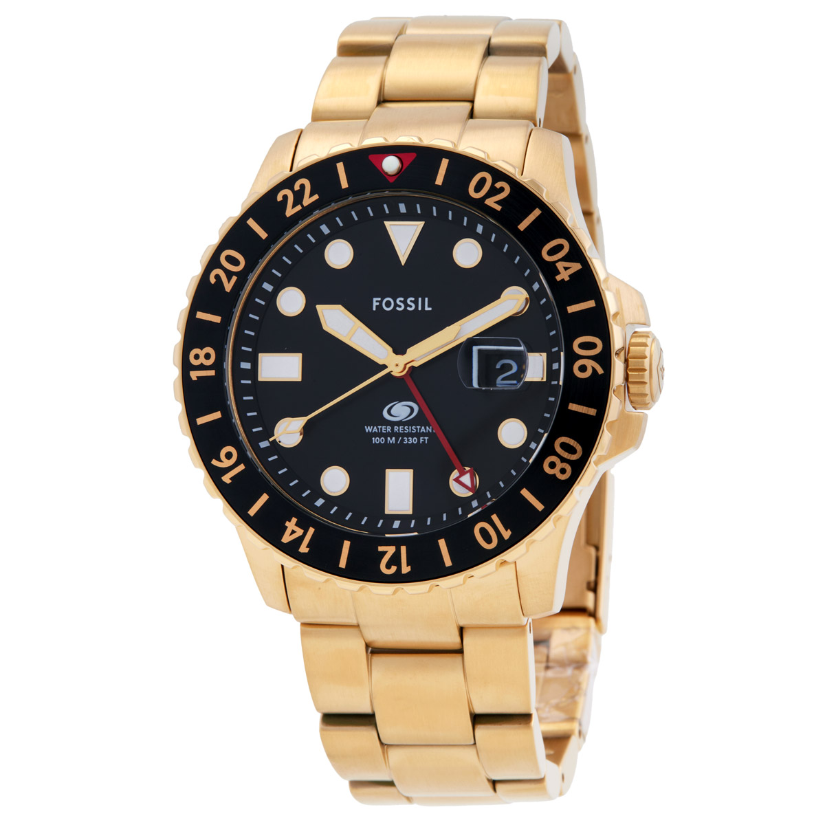 fossil blue gmt black dial men's watch fs5990 fossil blue gmt black dial men's watch fs5990