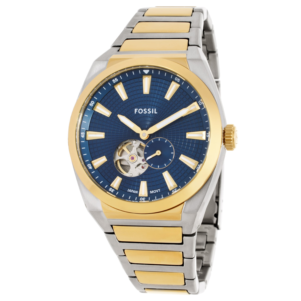 fossil everett automatic blue dial men's watch me3275 fossil everett automatic blue dial men's watch me3275