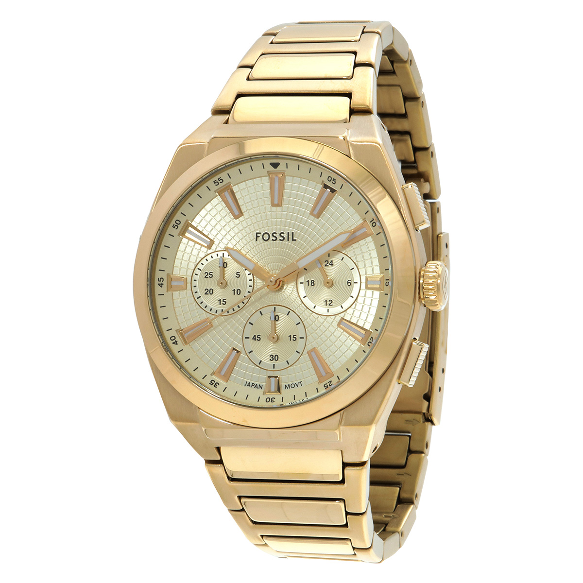 fossil everett chronograph quartz gold dial men's watch fs6119 fossil everett chronograph quartz gold dial men's watch fs6119