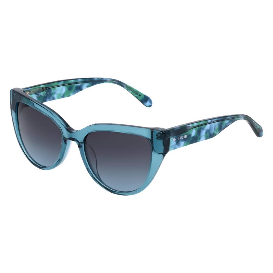 fossil grey petrol cat eye ladies sunglasses fos 2125/s 0vgz/i7 52 fossil grey petrol cat eye ladies sunglasses fos 2125/s 0vgz/i7 52