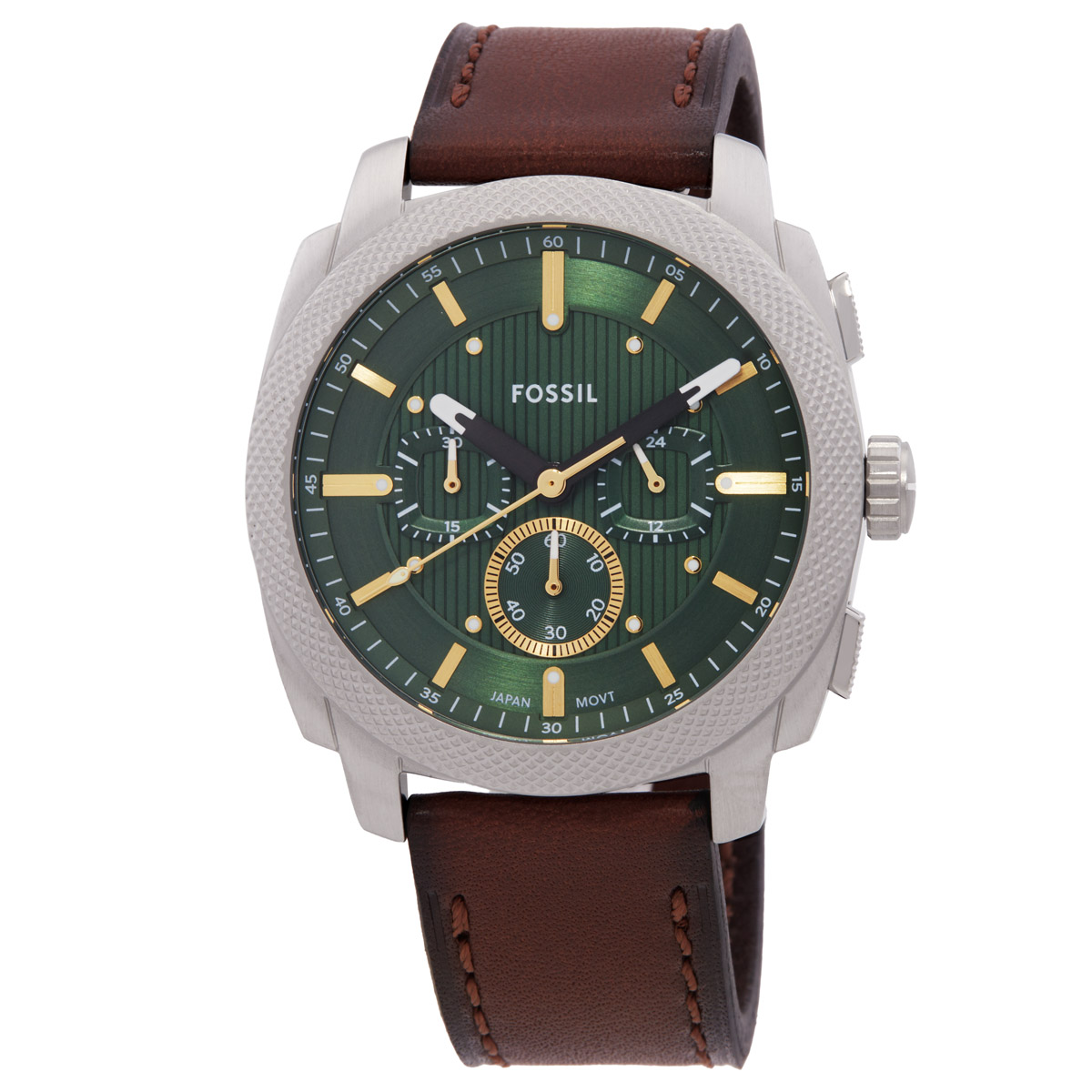 fossil machine chronograph quartz green dial men's watch fs6100 fossil machine chronograph quartz green dial men's watch fs6100