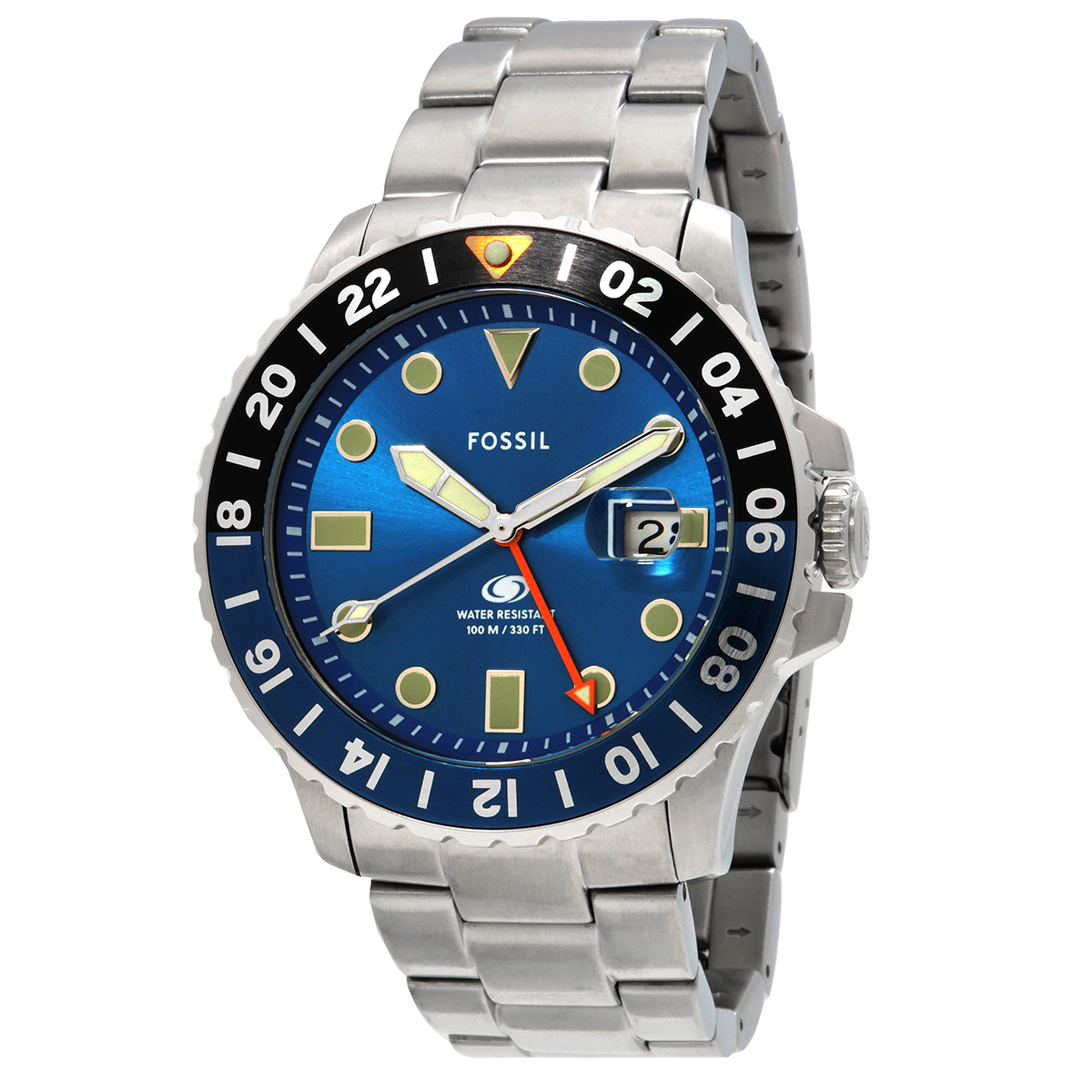 fossil quartz blue dial men's watch fs5991 fossil quartz blue dial men's watch fs5991
