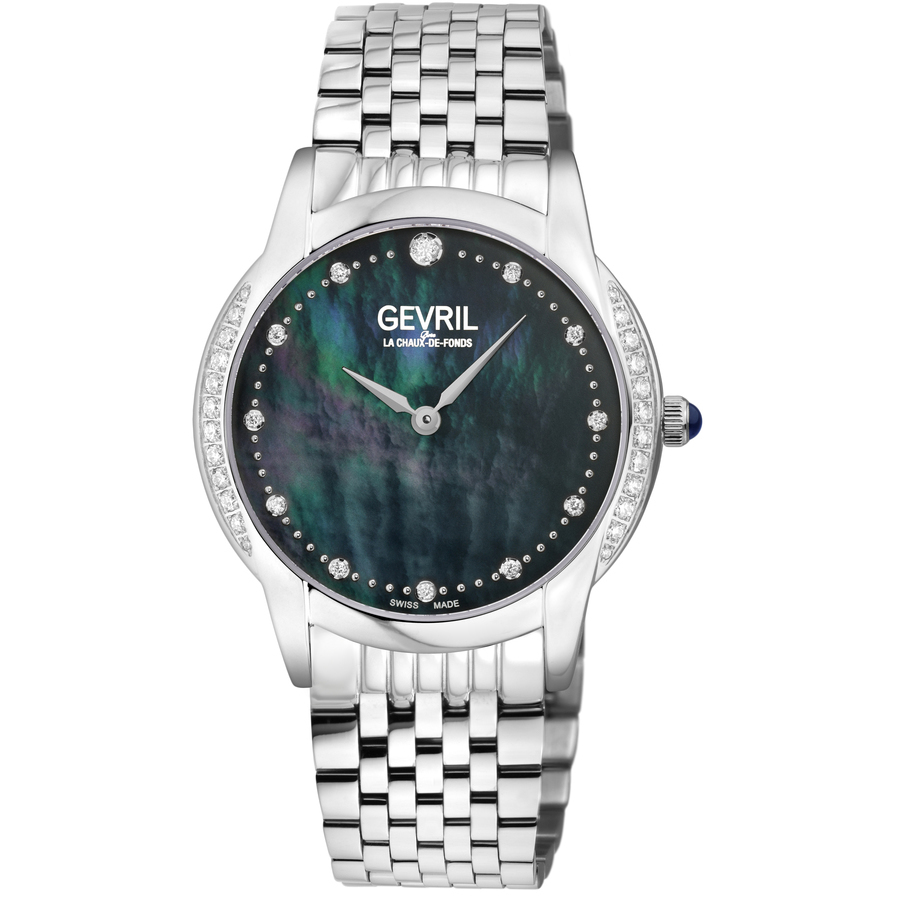 gevril airolo diamond mother of pearl dial ladies watch 13147b gevril airolo diamond mother of pearl dial ladies watch 13147b