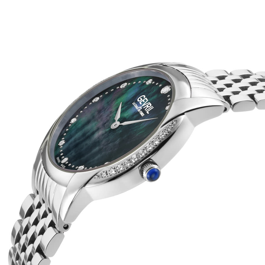 gevril airolo diamond mother of pearl dial ladies watch 13147b gevril airolo diamond mother of pearl dial ladies watch 13147b