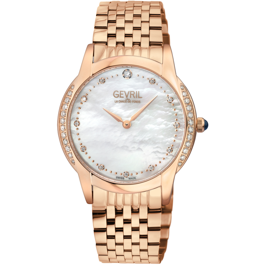 gevril airolo diamond mother of pearl dial ladies watch 13151b gevril airolo diamond mother of pearl dial ladies watch 13151b