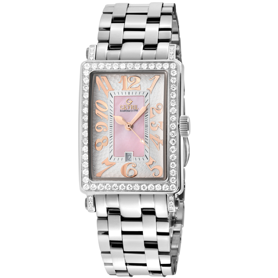 gevril avenue of americas mini diamond quartz ladies watch 7245rlb gevril avenue of americas mini diamond quartz ladies watch 7245rlb