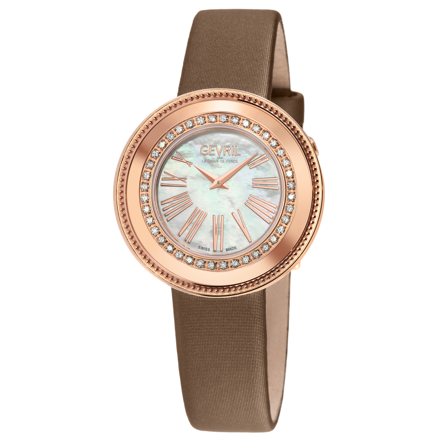 gevril gandria mother of pearl dial ladies watch 12151 gevril gandria mother of pearl dial ladies watch 12151