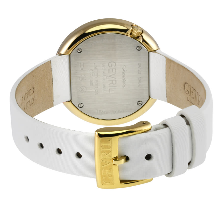 gevril gandria mother of pearl dial ladies watch 12221 gevril gandria mother of pearl dial ladies watch 12221
