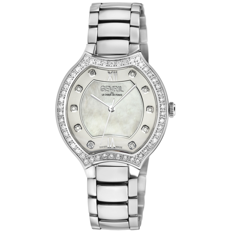 gevril lugano diamond mother of pearl dial ladies watch 11241b gevril lugano diamond mother of pearl dial ladies watch 11241b