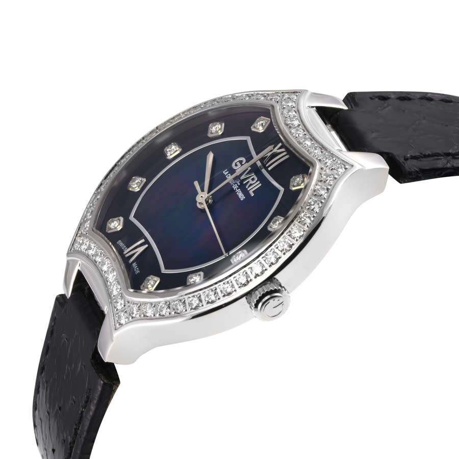 gevril lugano diamond mother of pearl dial ladies watch 11247 gevril lugano diamond mother of pearl dial ladies watch 11247
