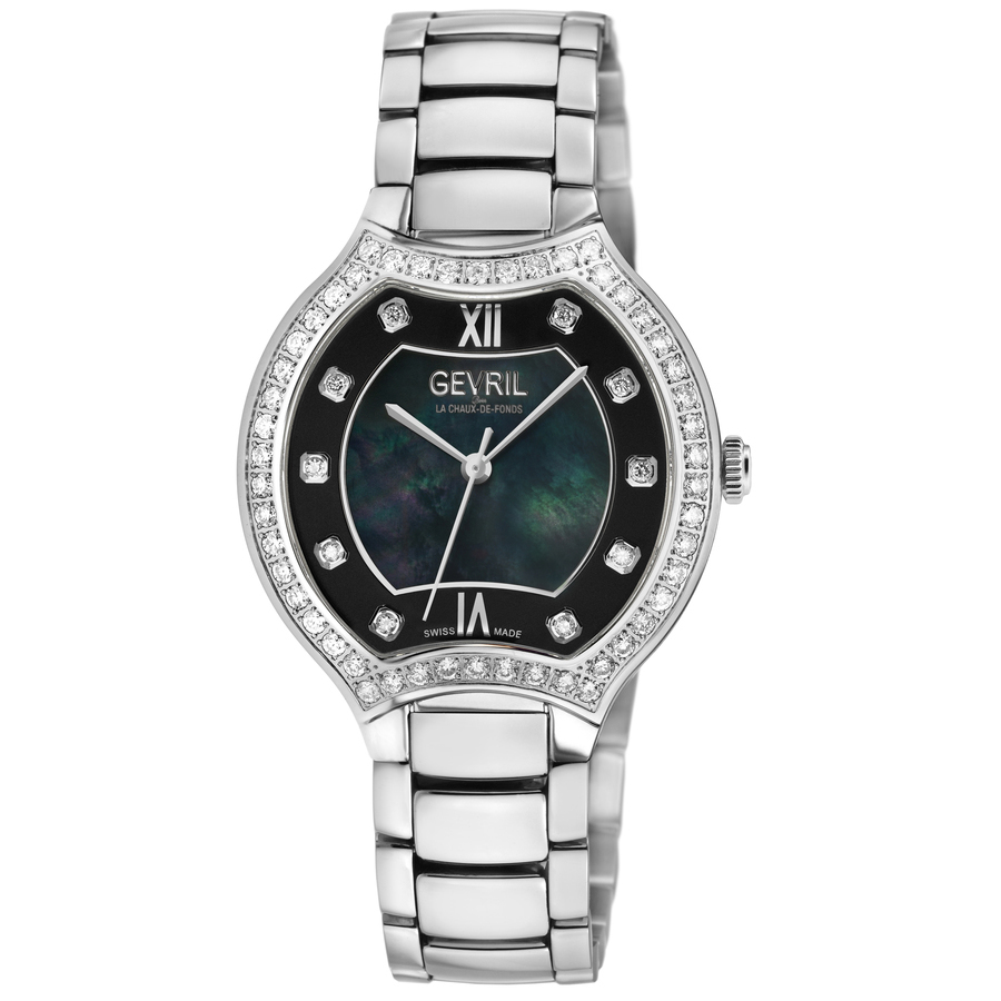 gevril lugano diamond mother of pearl dial ladies watch 11247b gevril lugano diamond mother of pearl dial ladies watch 11247b