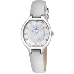 gevril lugano diamond mother of pearl dial ladies watch 14041.1