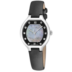gevril lugano diamond mother of pearl dial ladies watch 14047