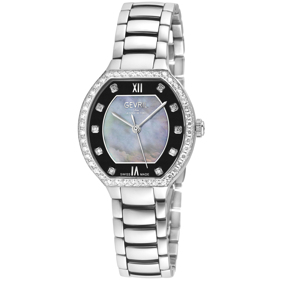 gevril lugano diamond mother of pearl dial ladies watch 14247b gevril lugano diamond mother of pearl dial ladies watch 14247b
