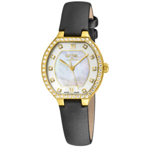 gevril lugano quartz diamond ladies watch 14221