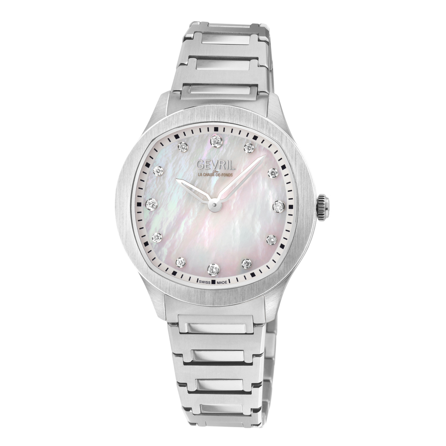 gevril morcote diamond mother of pearl dial ladies watch 10041b gevril morcote diamond mother of pearl dial ladies watch 10041b