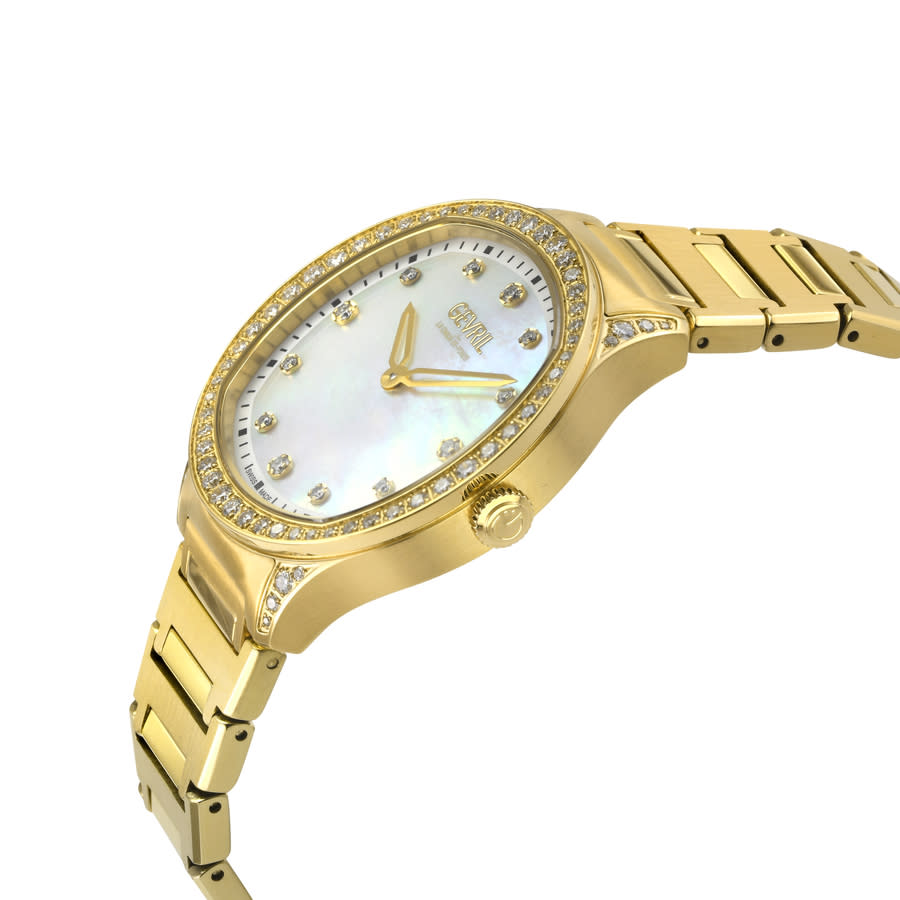 gevril morcote diamond mother of pearl dial ladies watch 10221b gevril morcote diamond mother of pearl dial ladies watch 10221b