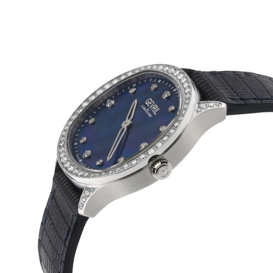gevril morcote diamond mother of pearl dial ladies watch 10243 gevril morcote diamond mother of pearl dial ladies watch 10243