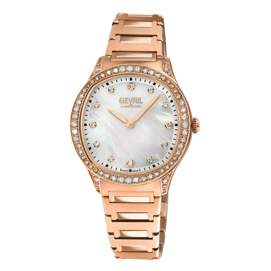 gevril morcote diamond mother of pearl dial ladies watch 10251b gevril morcote diamond mother of pearl dial ladies watch 10251b