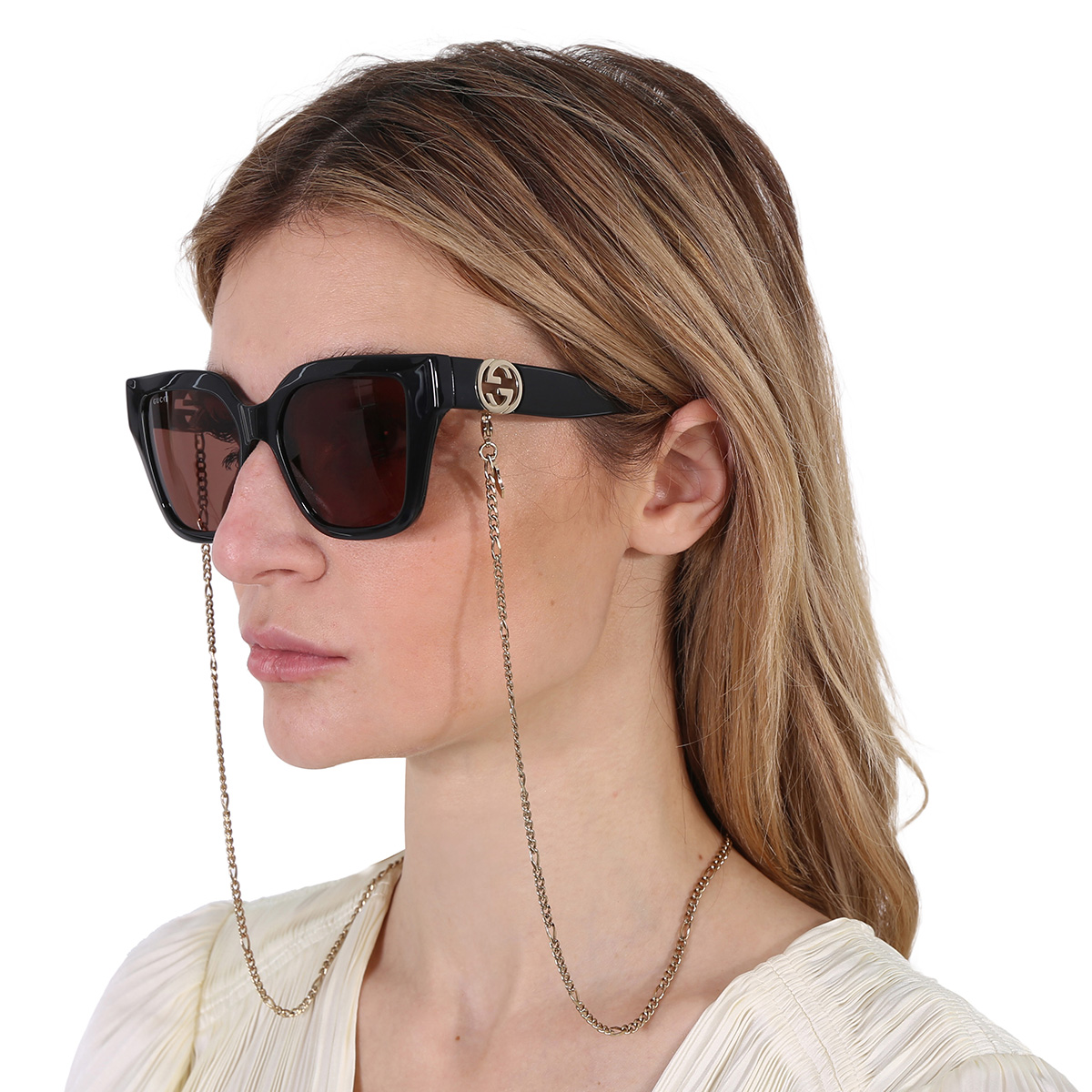 gucci brown cat eye ladies sunglasses gg1023s 005 54 gucci brown cat eye ladies sunglasses gg1023s 005 54