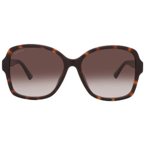 gucci brown gradient butterfly ladies sunglasses gg0765sa 003 57