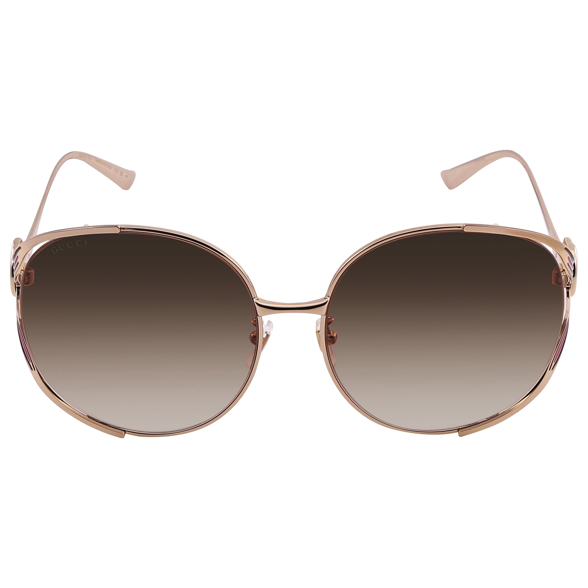 gucci brown gradient oval ladies sunglasses gg0225s 007 63 gucci brown gradient oval ladies sunglasses gg0225s 007 63