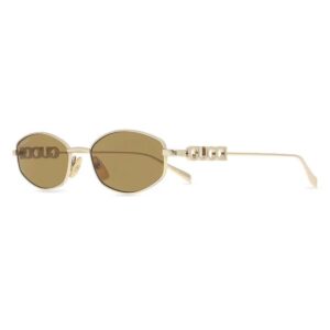 gucci brown oval ladies sunglasses gg1802s 005 55