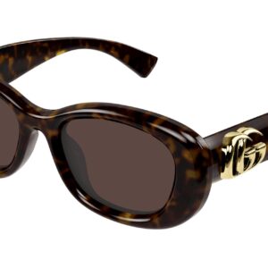 gucci brown oval ladies sunglasses gg1829sk 002 53