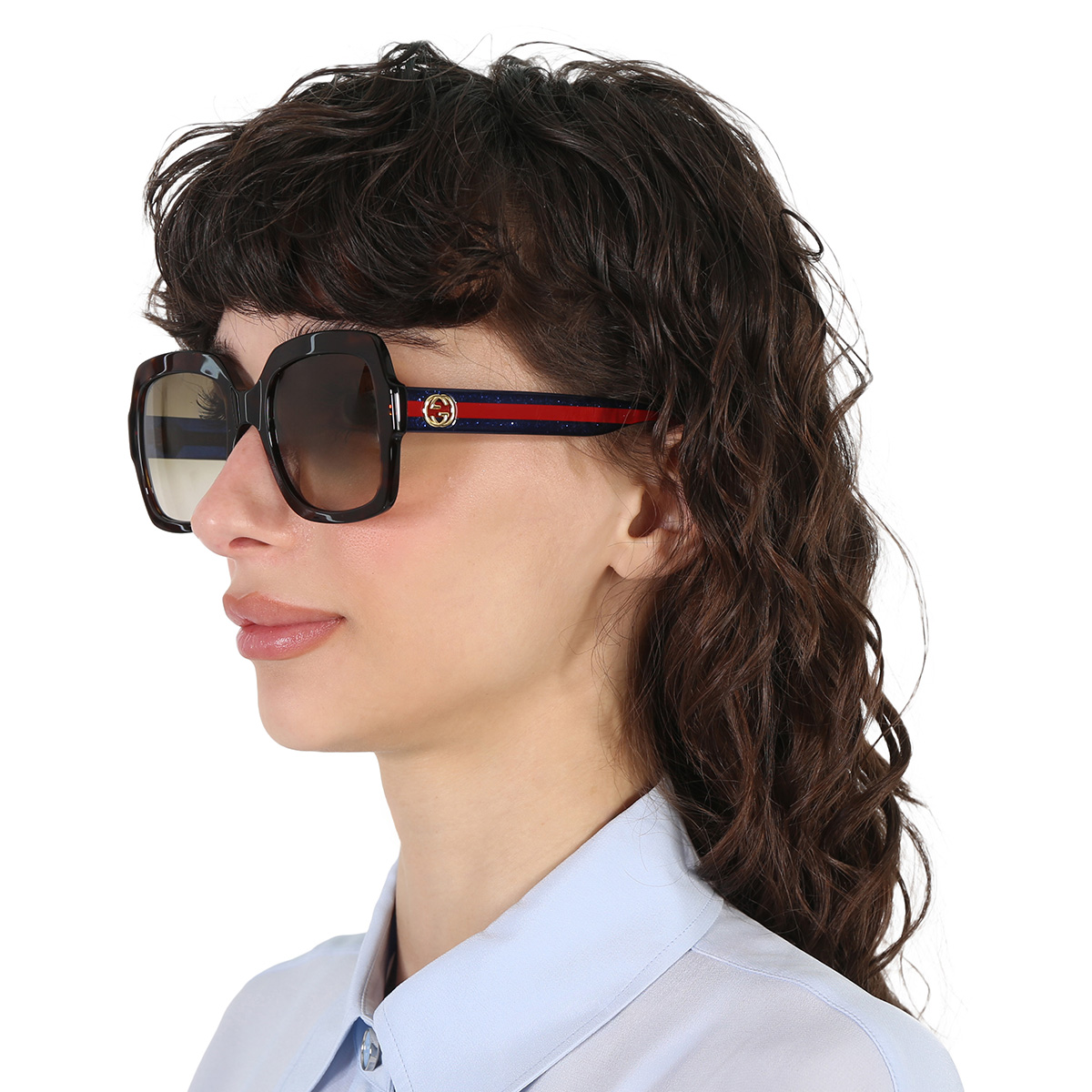 gucci brown square ladies sunglasses gg0036sn 004 54 gucci brown square ladies sunglasses gg0036sn 004 54