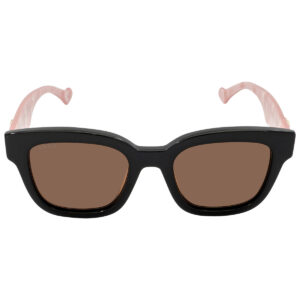 gucci brown square ladies sunglasses gg0998s 005 52