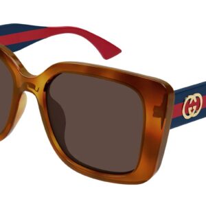 gucci brown square ladies sunglasses gg2118sa 004 55