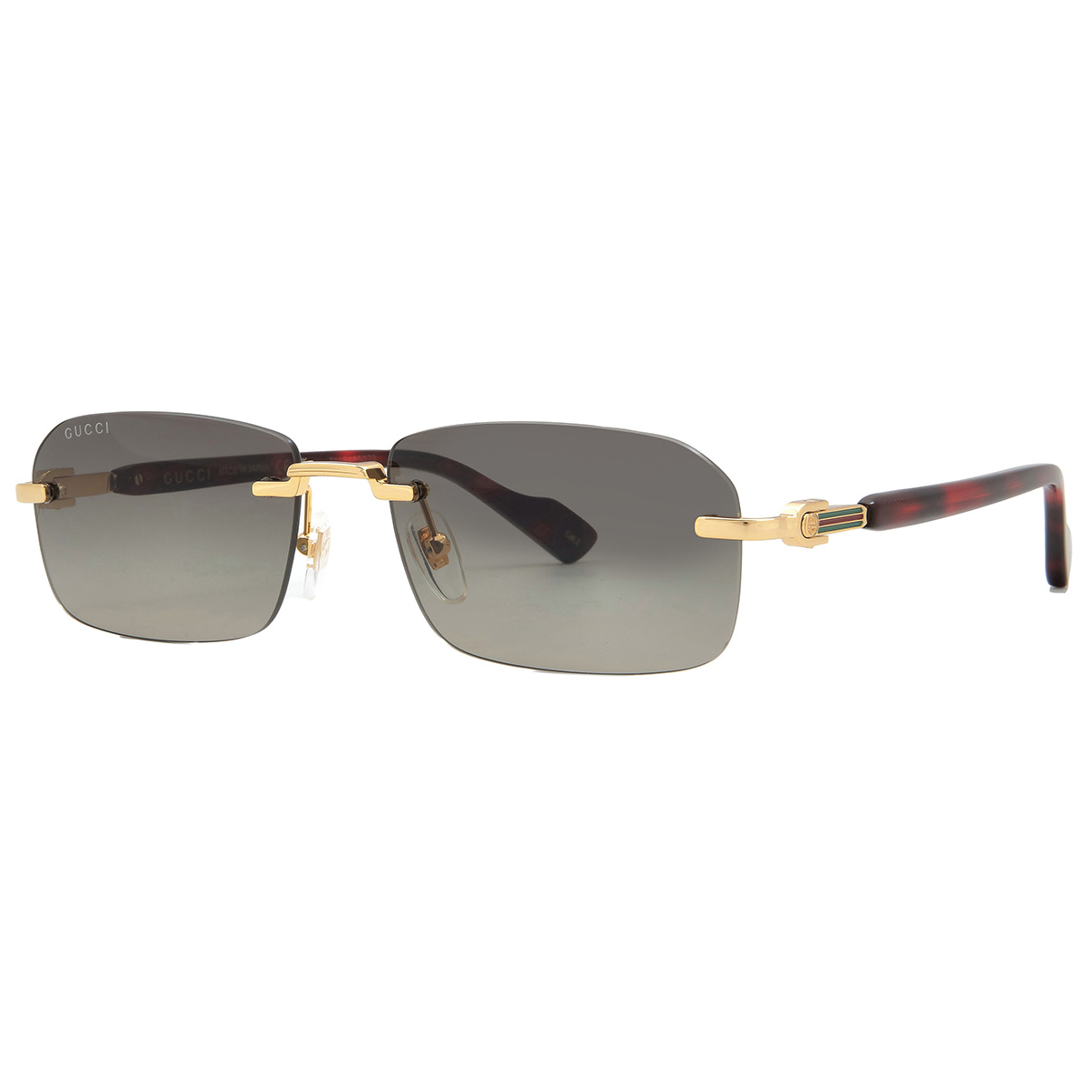 gucci grey gradient rectangular men's sunglasses gg1221s 006 56 gucci grey gradient rectangular men's sunglasses gg1221s 006 56