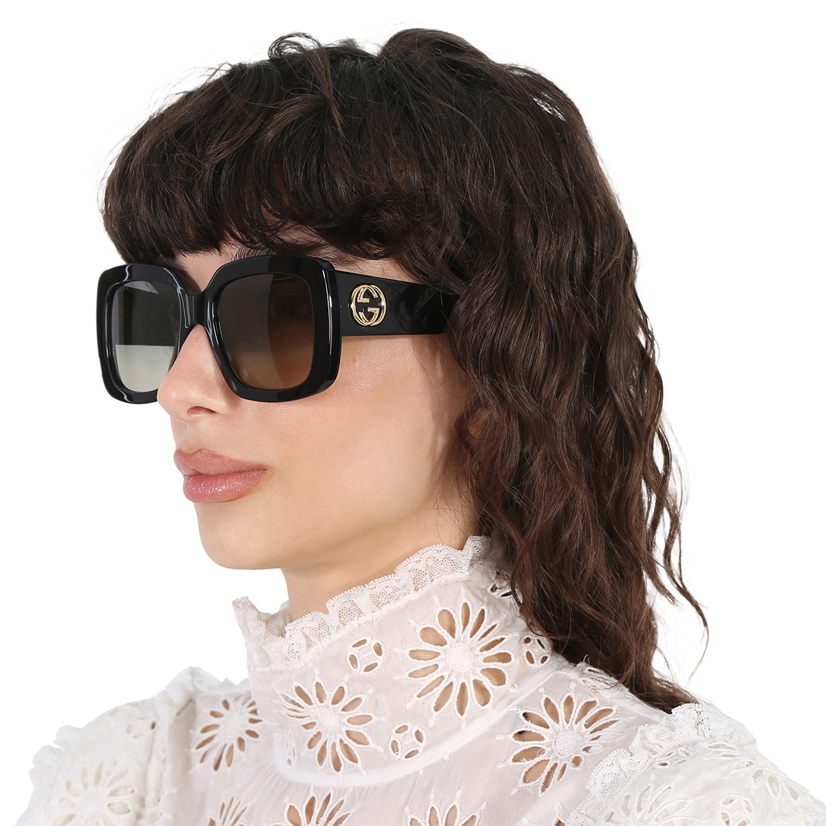 gucci grey gradient square ladies sunglasses gg0141sn 001 53 gucci grey gradient square ladies sunglasses gg0141sn 001 53