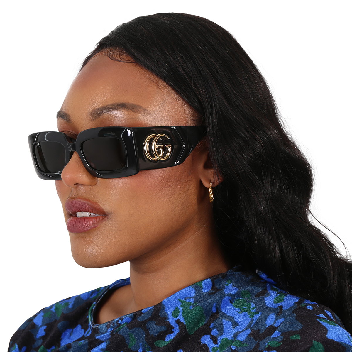 gucci gray rectangular ladies sunglasses gg0811s 001 53 gucci gray rectangular ladies sunglasses gg0811s 001 53