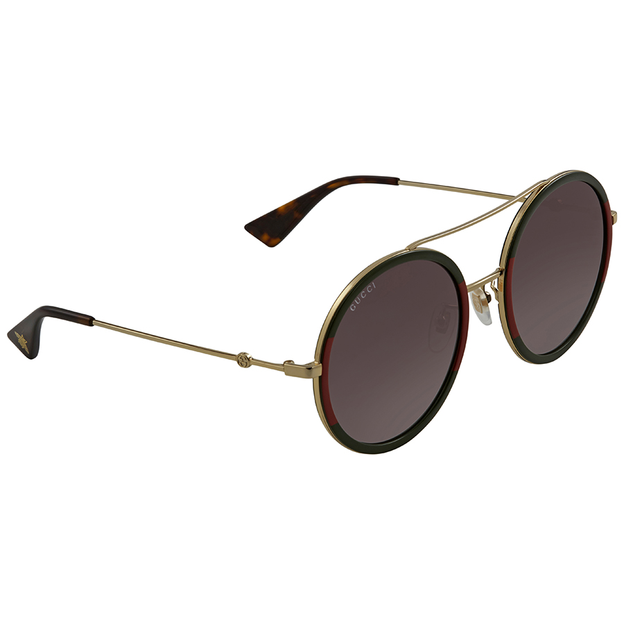 gucci green gradient round ladies sunglasses gg0061s 003 56 gucci green gradient round ladies sunglasses gg0061s 003 56