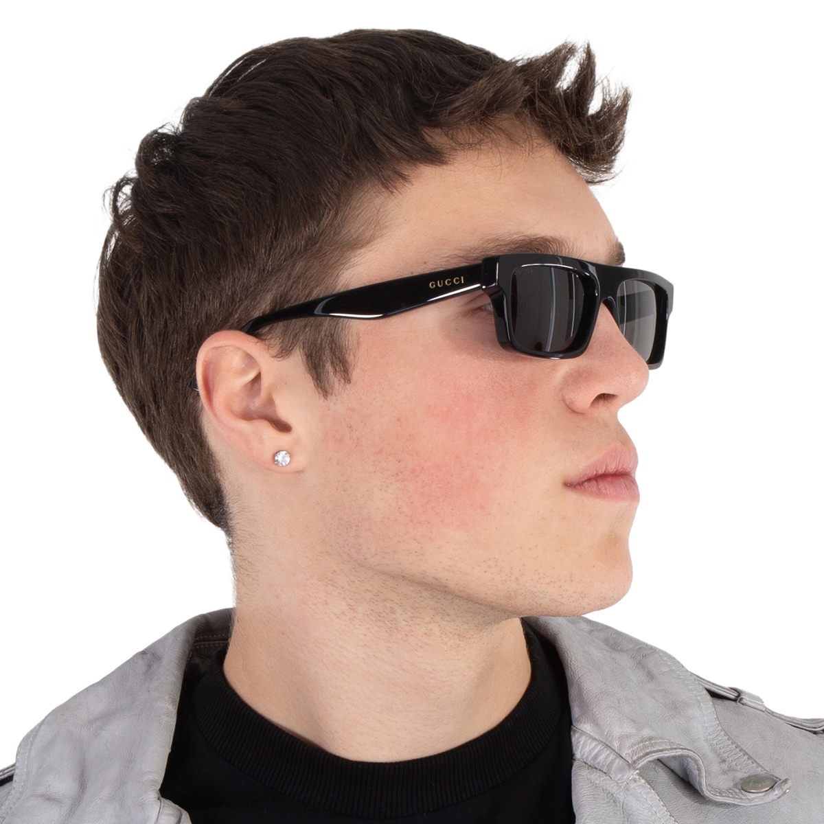 gucci grey browline men's sunglasses gg1616s 001 57 gucci grey browline men's sunglasses gg1616s 001 57