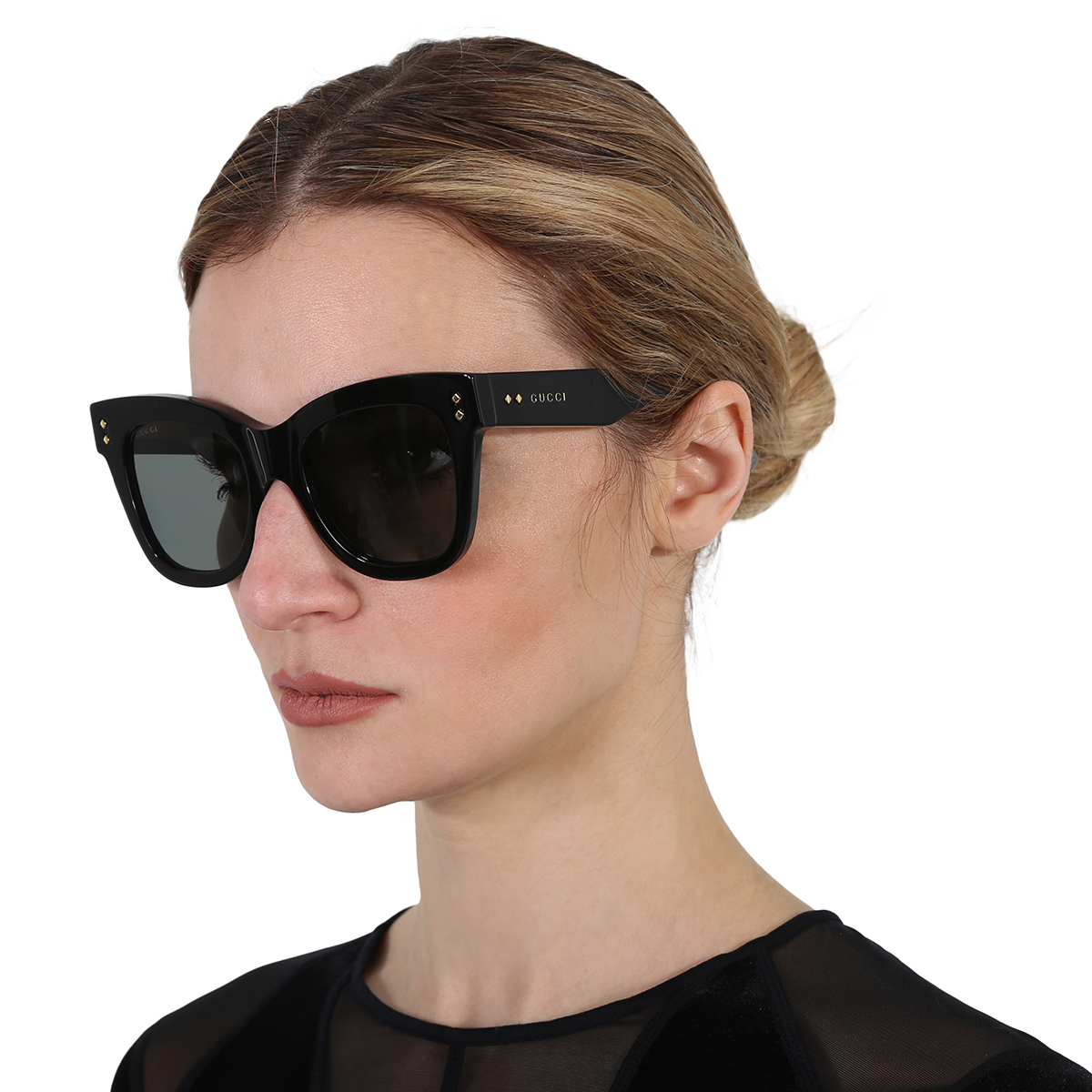 gucci grey cat eye ladies sunglasses gg1082s 001 52 gucci grey cat eye ladies sunglasses gg1082s 001 52